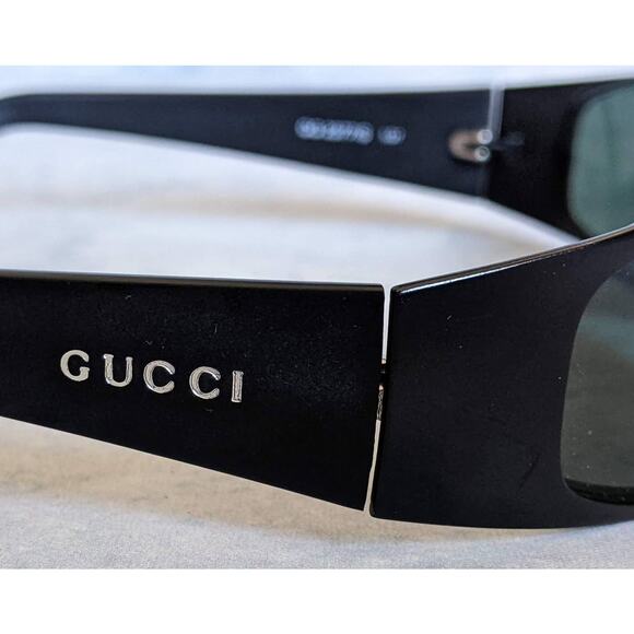 Gucci Black Shield Sunglasses GG 2377/S, Size 60 / 17